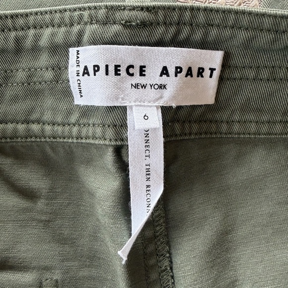 NWOT Apiece Apart Sage Green Cotton Classic Merida Pants - Picture 7 of 9